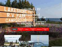 Tablet Screenshot of lakeshoreparkcampground.com